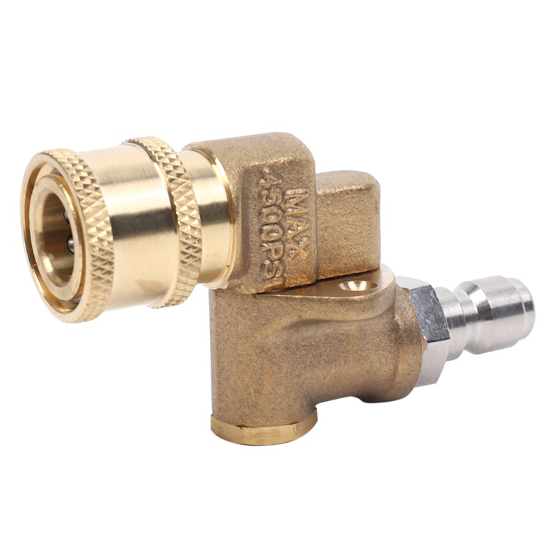Đầu Nối Nhanh 180 Độ Với 5 Góc Và Khóa An Toàn Cho Vòi Xịt Rửa Áp Suất Max 5000 PSI, Phích Cắm 1 / 4 Inch