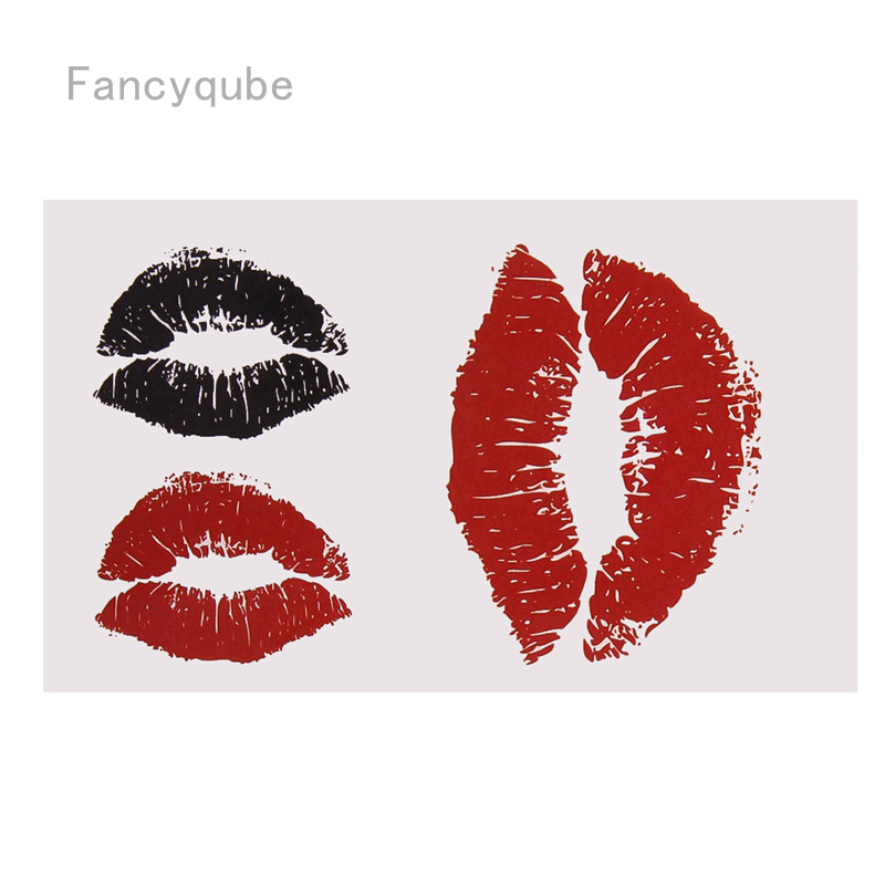 Servise.vn Hình Xăm Dán Chống Thấm Nước Hình Đôi Môi