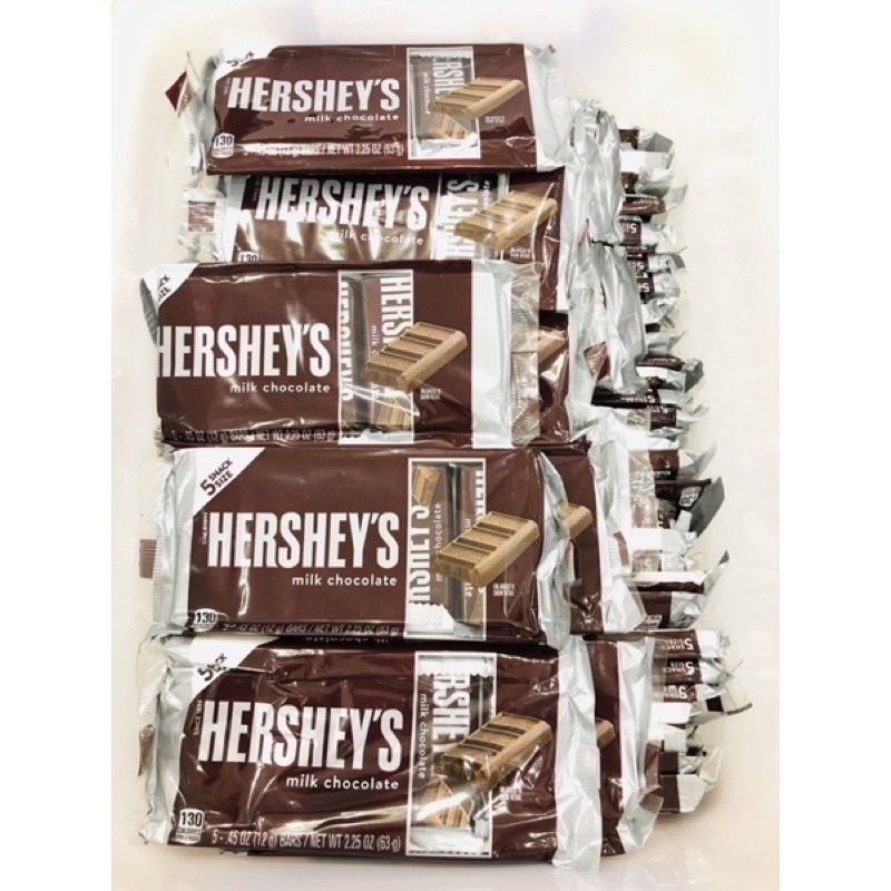 Kẹo Socola Hershey's Milk Chocolate with Almonds 5 Packs Mỹ