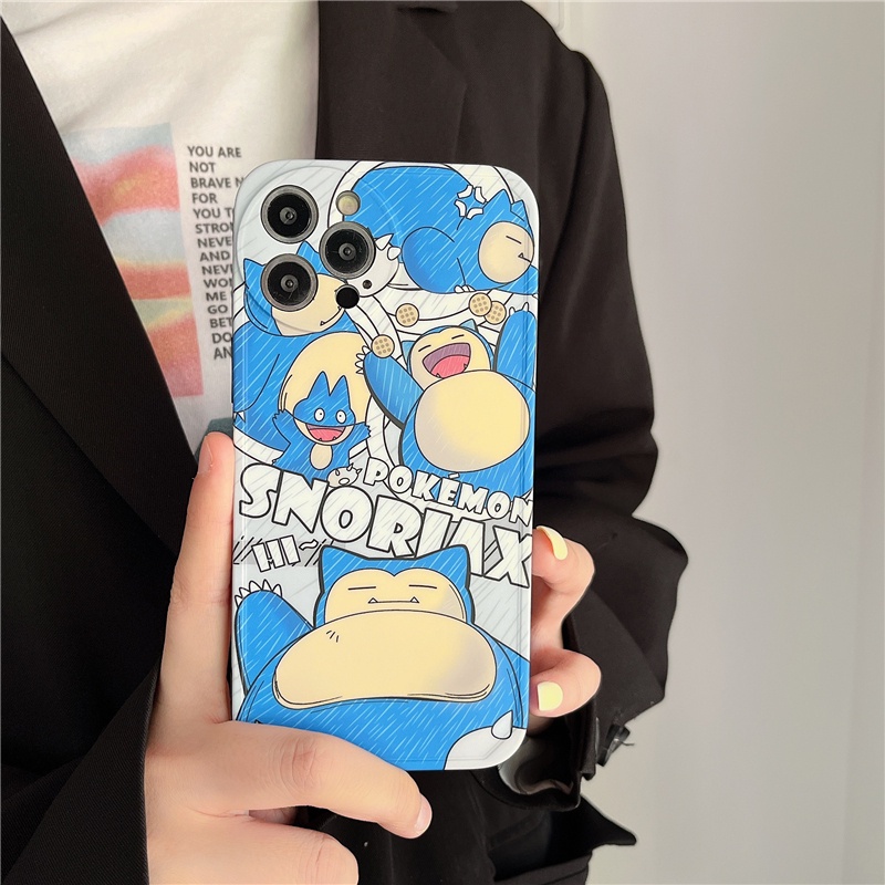 Ốp lưng điện thoại chống sốc hoạt hình cho iphone 11 pro max 12 pro Khung TPU chống vỡ iphone 13 pro xs max xr x / xs 7 8 cộng với vỏ điện thoại in hình pokemon