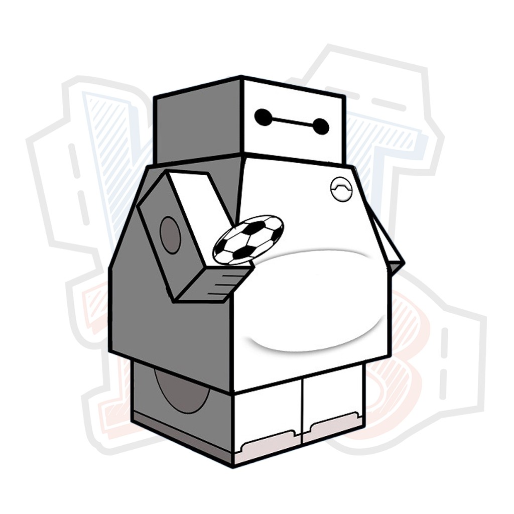 Mô hình giấy Anime Baymax Cubeecraft - Big Hero 6