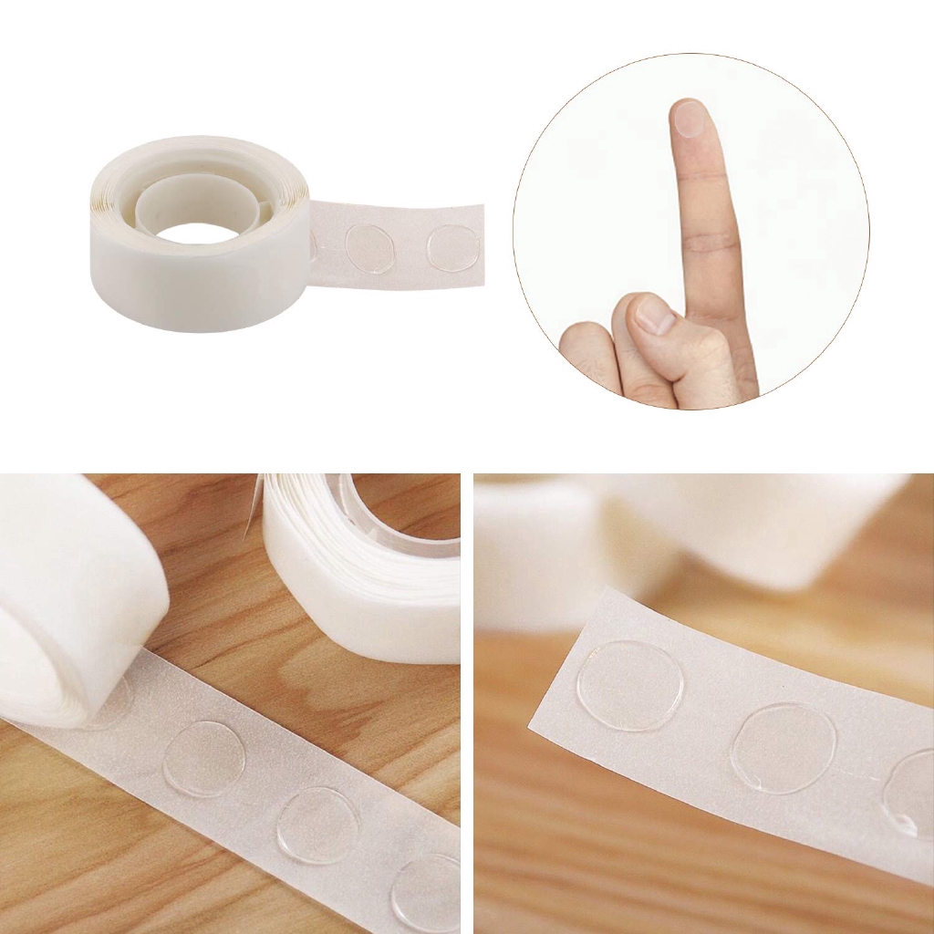 Set 2 cuộn keo hai mặt chuyên dụng dán bong bóng trang trí tiệc tiện dụng
