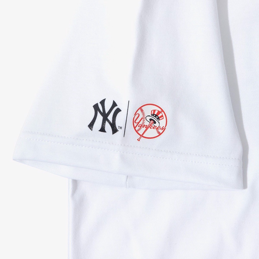 Áo thun New Era logo NY pixel màu Trắng