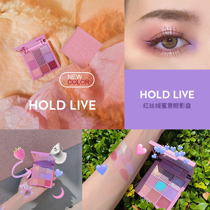 Phấn mắt HOLD LIVE RED VELVET vỏ nhung 9 ô (HL84)