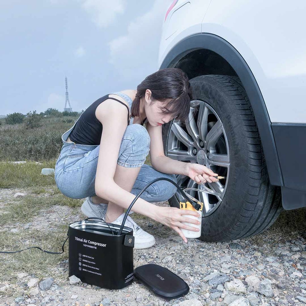 Máy bơm lốp xe ô tô Xiaomi 70mai Air Compressor Midrive TP01 - Sang Trọng Tinh Tế