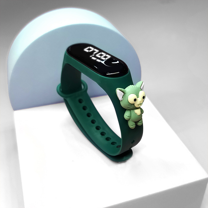 Đồng hồ đeo tay LED thông minh chống thấm nước 50m thiết kế hoạt hình cho trẻ em