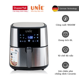 Mua  Mã ELHADEV giảm 4% đơn 300K  Nồi Chiên Không Dầu UNIE UE800 chính hãng  Air fryer dung tích 8L công suất 1800W