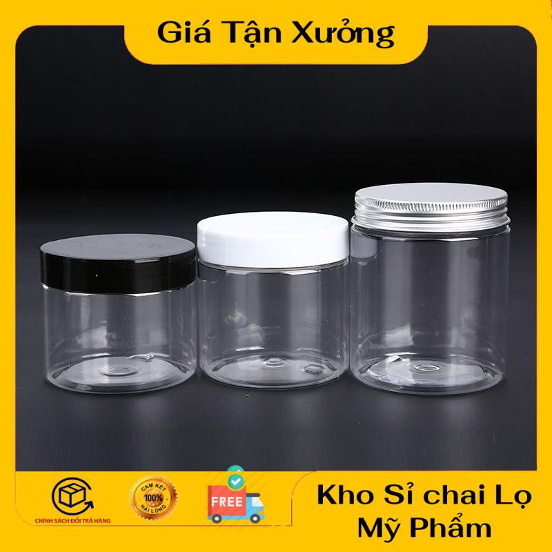 Hũ nhựa pet đựng kem 50g/100g/200g/250g chiết mỹ phẩm