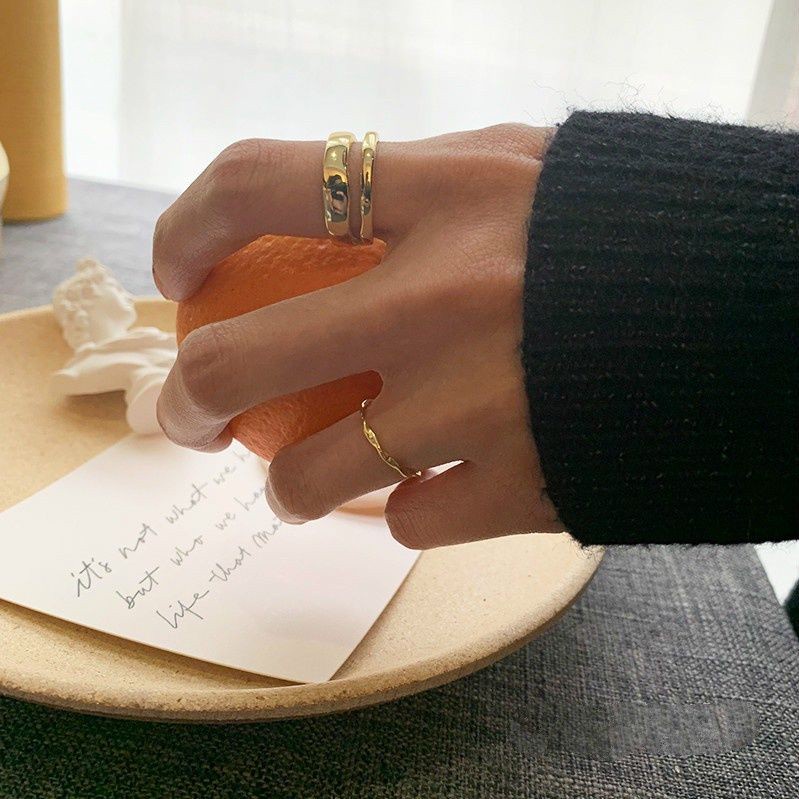 Nhẫn đeo tay phong cách retro sang trọng thời trang