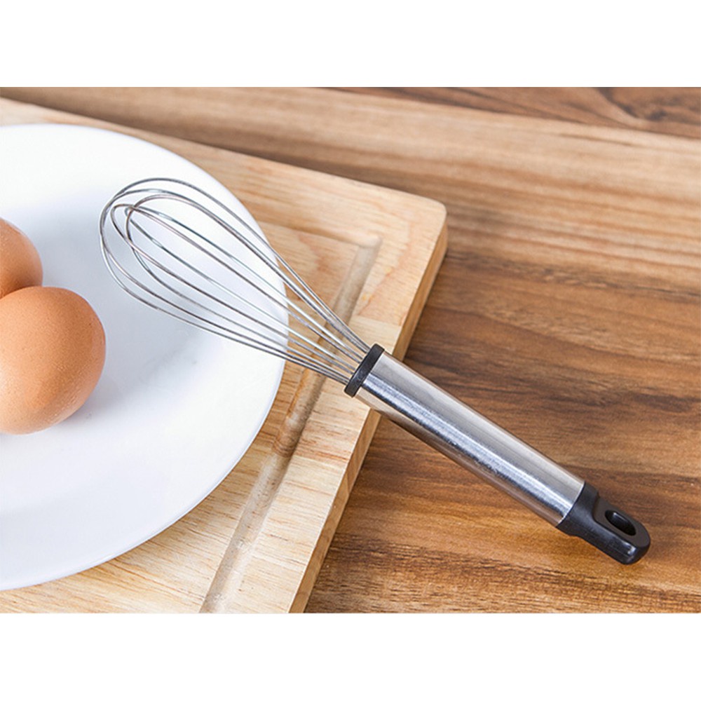 [Tổng Kho Sỉ] Dụng Cụ Đánh Trứng Lưới Inox V3 - Dụng Cụ Cây Phới Lồng Cán Dày Móc Treo Đen/Xanh Lá