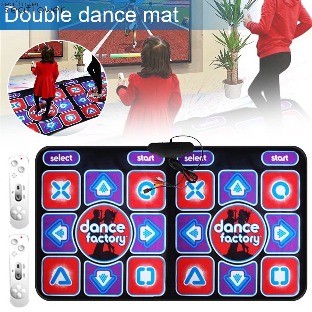 💞2021 New💞Thảm Nhảy Chơi Game Không Dây Chống Trượt 2 Điều Khiển Từ Xa Đa Năng 2021 Cho Pc Tv