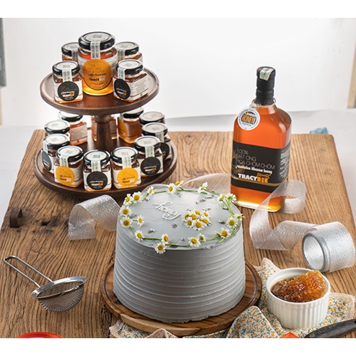 Hộp quà đôi mật ong hoa chôm chôm 600ml