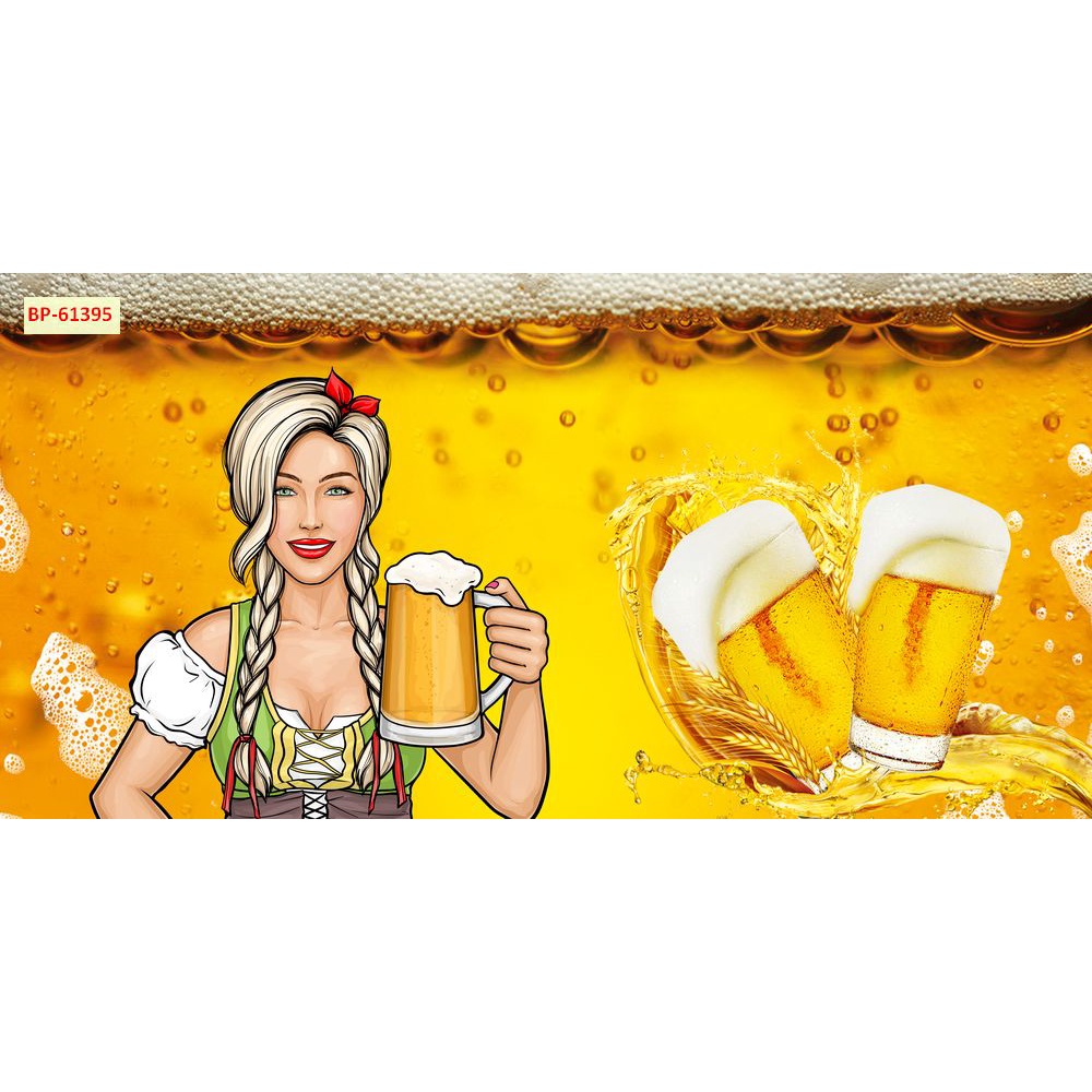 Tranh quán bia hơi - quán nhậu, beer 3D khổ lớn