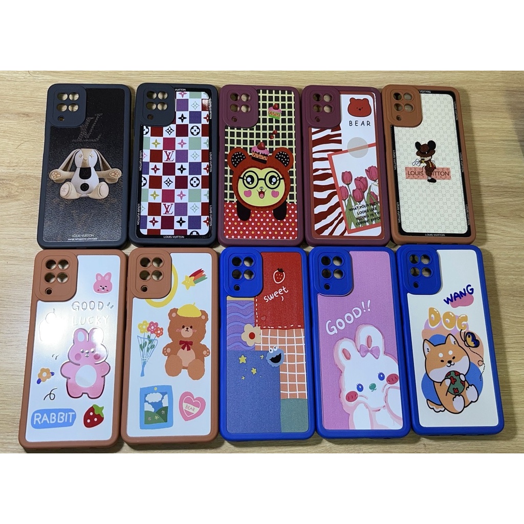 Ốp lưng samsung galaxy A12 dẻo TPU bảo vệ camera in hình siêu dễ thương