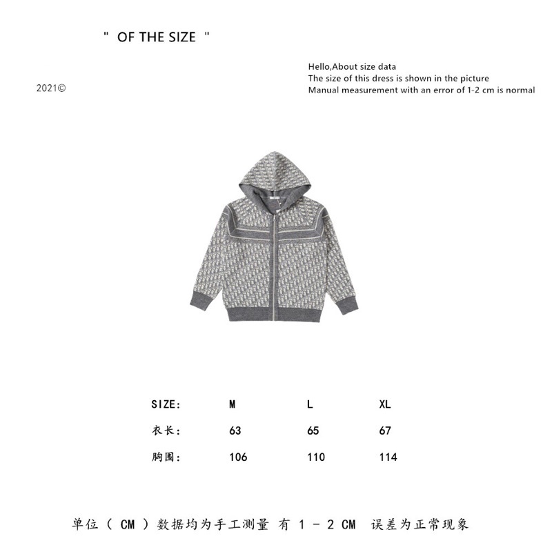 Áo khoác nỉ hai mặt thương hiệu thời trang Dior CD Oblique 2021 cao cấp