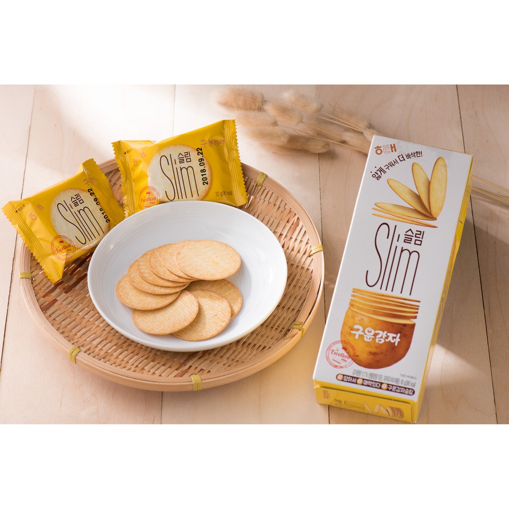 Snack khoai tây Haitai Slim hộp nhỏ 80gr