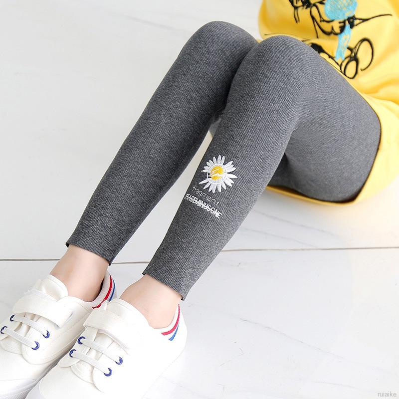 Quần Legging Hoạ Tiết Hoa Cúc Cho Bé Gái Từ 2-11 Tuổi