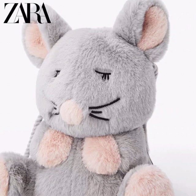 Túi chuột ghi Zara size 24*15cm