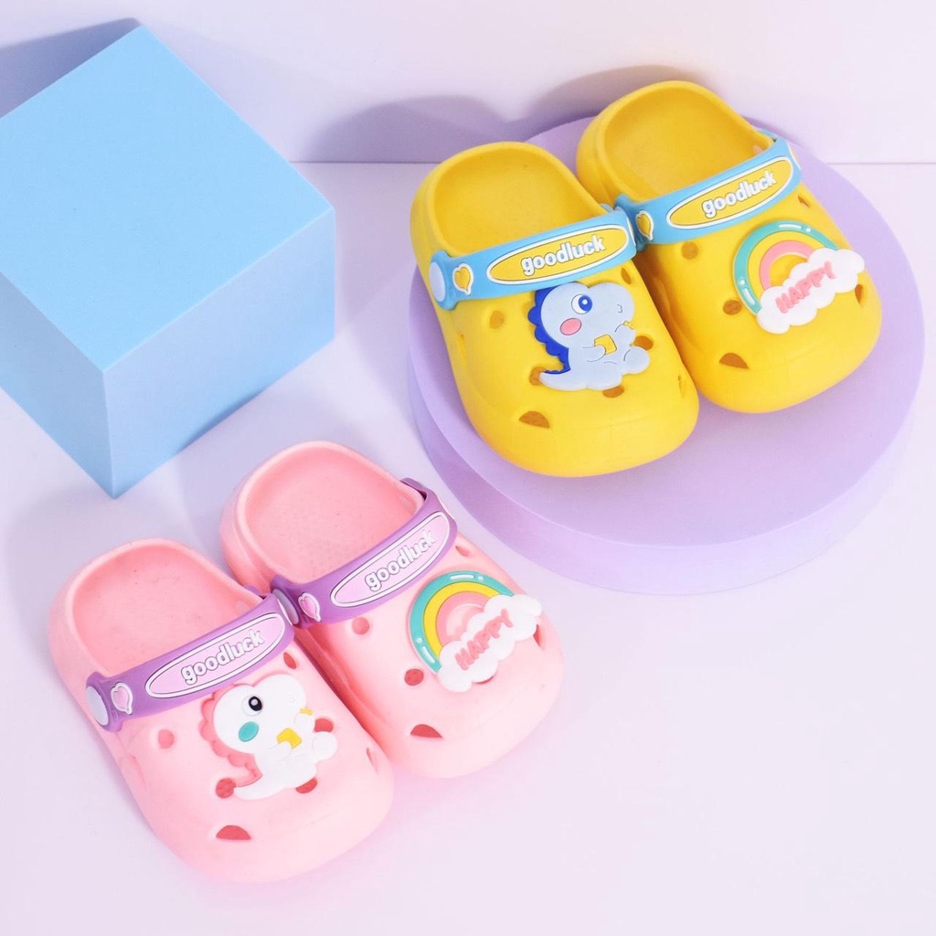 Dép Crocs, Dép sục Cầu Vồng Cho Bé Gái Bé Trai Size Từ 1 Đến 3 Tuổi -Shop Mẹ Khoai