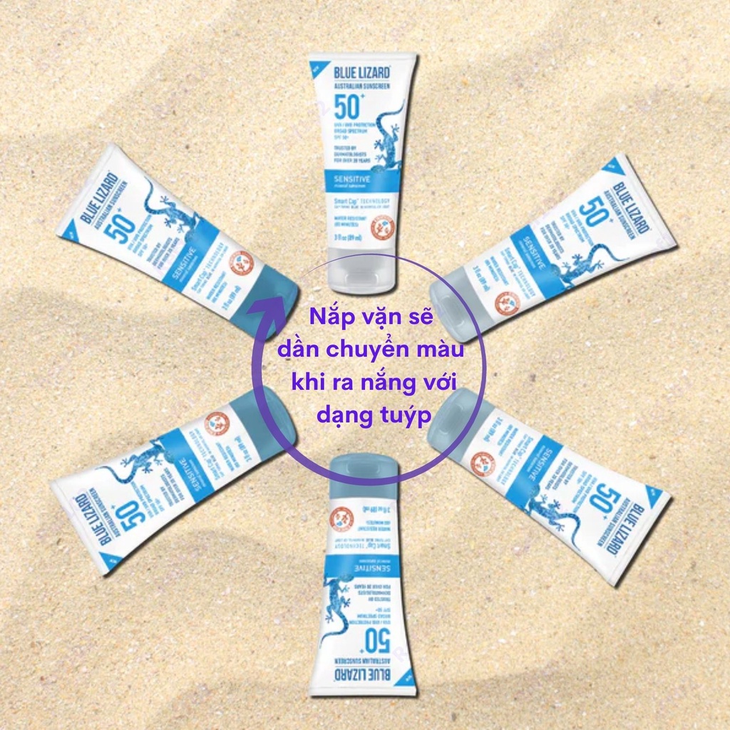 Kem chống nắng Blue Lizard SPF30 Face - Sensitive - Baby