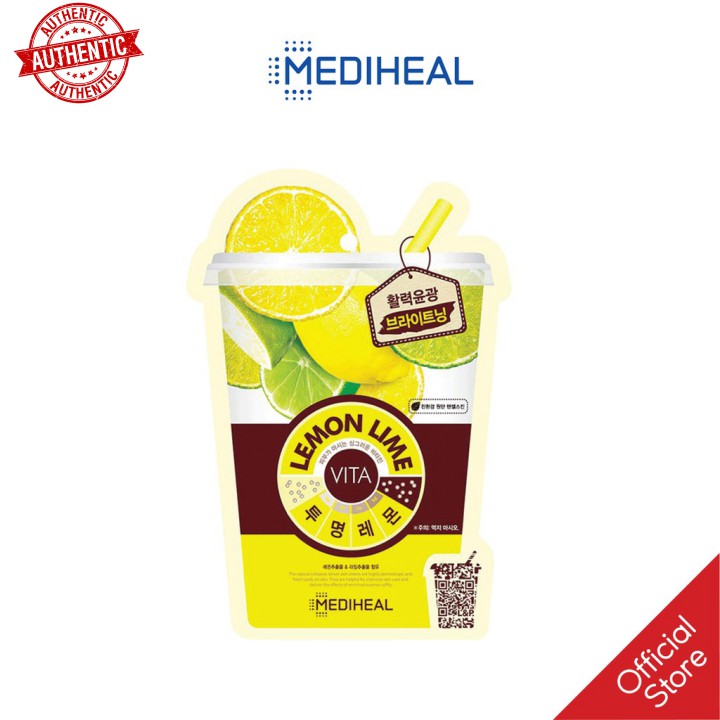 [Mã giảm giá shop] Mặt Nạ Tinh Chất Chanh Tươi Giúp Trắng Sáng Da Mediheal Lemonlime Vita Mask 20ml