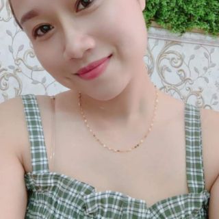 dây chuyền lá me bạc