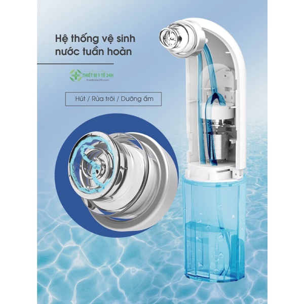 Máy Hút Mụn Làm Sạch Sâu - Super Micro Bubble Face Cleaner - Massage, Dưỡng Ẩm, Sạch Da