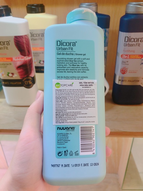 Sữa tắm Dicora Detox Hoa đậu biếc