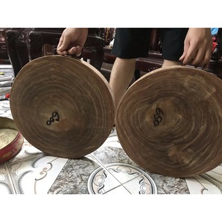Thớt gỗ nghiến có tâm D39cm dày 5cm- Thớt để chặt