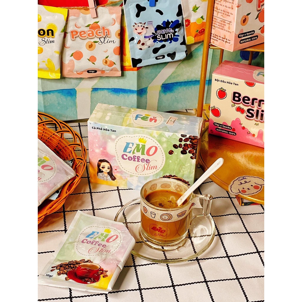 CÀ PHÊ  GIẢM CÂN (COFFEE) MẪU MỚI - EMOSLIM