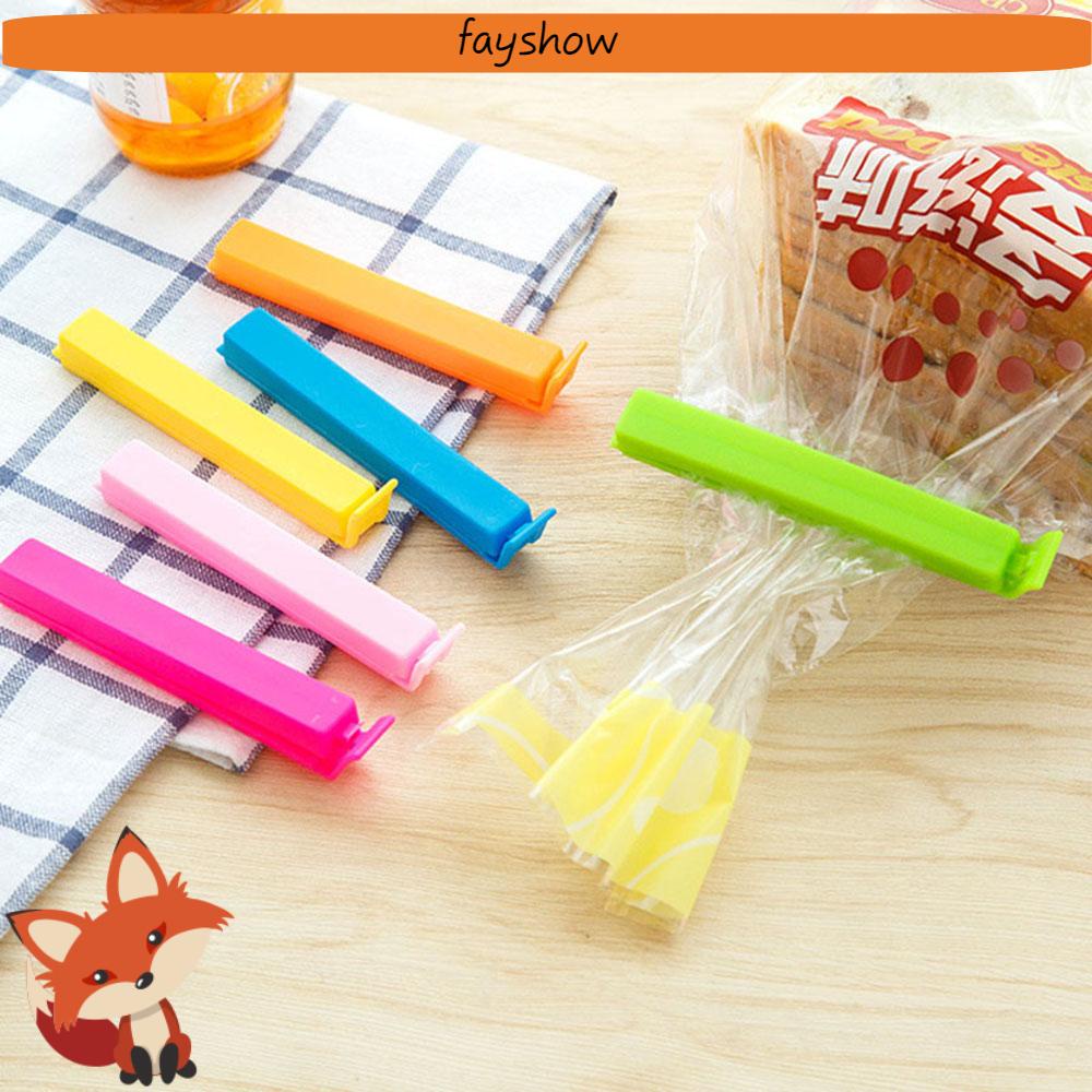 Set 10 Kẹp Miệng Túi Bằng Nhựa Màu Sắc Ngẫu Nhiên Chất Lượng Cao