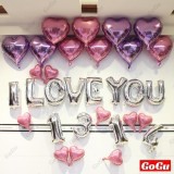 Bộ bóng bay I LOVE YOU - BAC1 trang trí phòng cưới, tiệc cưới - GOGU