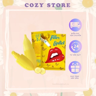 Son Dưỡng Chuối Banana Filler Lipstick Collagen Dưỡng Môi, Khử Thâm Môi Cozy Store SP000088