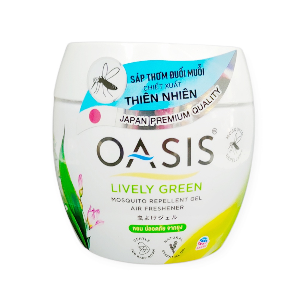 Sáp Thơm Đuổi Muỗi Oasis Chiết Xuất Thiên Nhiên 180g Nhiều Hương Tự Chọn