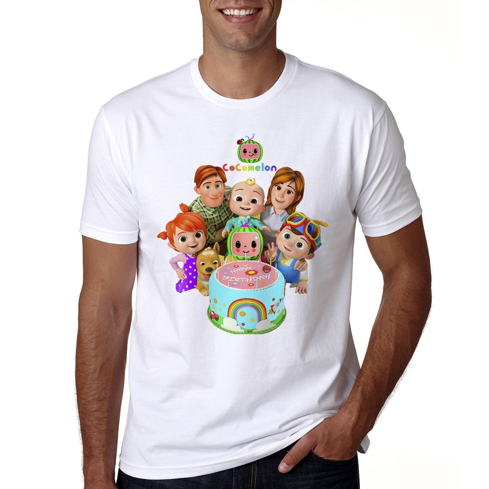 Cocomelon Sinh Nhật Họ Phù Hợp Với Áo Bố Mẹ Bé Sinh Nhật In Hình Họ Ngày Áo Sơ Mi Cocomelon Mặc