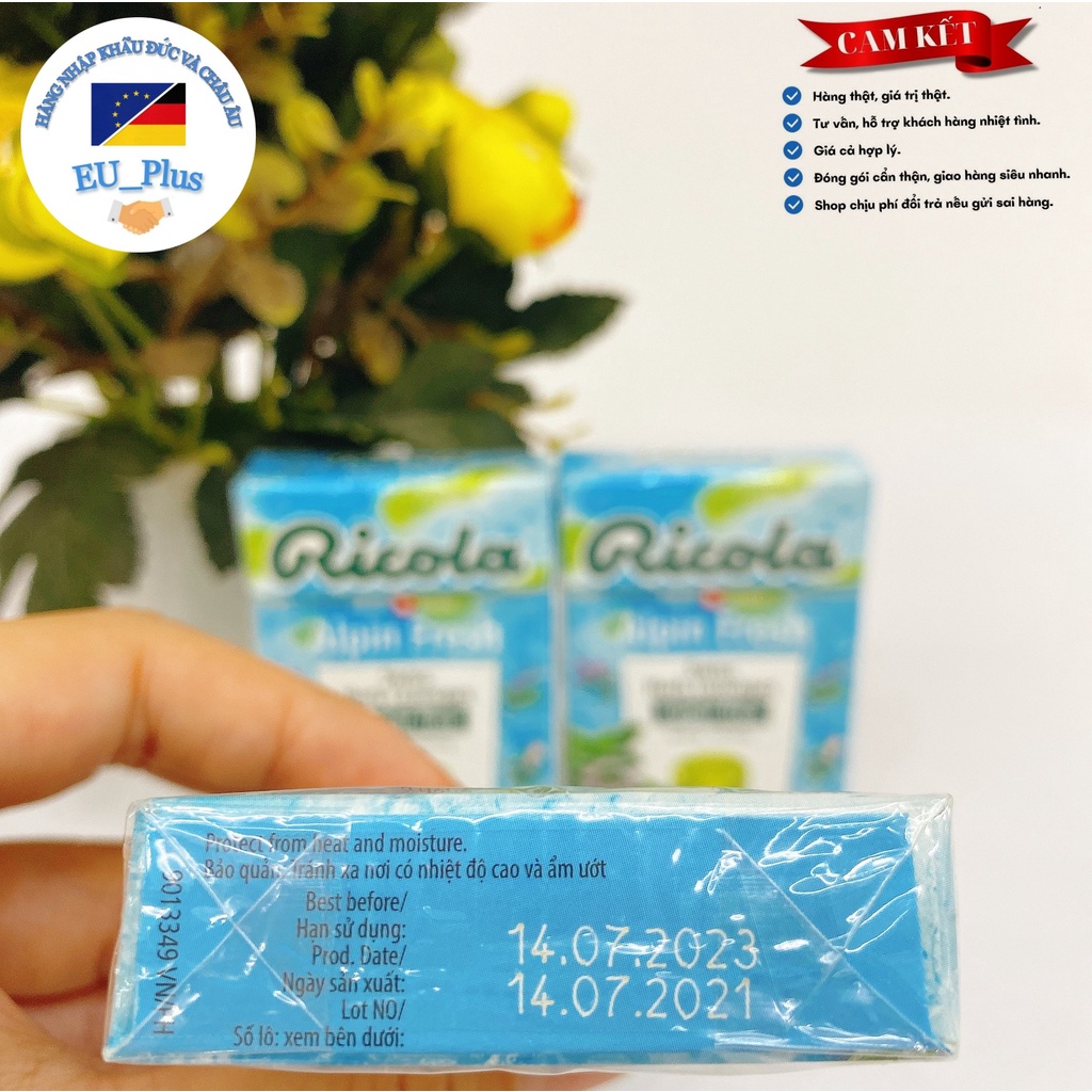 Kẹo ngậm ho thảo mộc Ricola 250g / hộp nhỏ 40g - Đức đủ vị