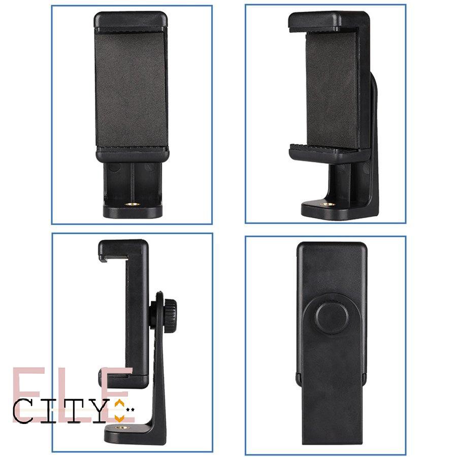 111ele} Tripod Mount Adapter Cell Phone Clipper Holder Vertical 360 Tripod Stand