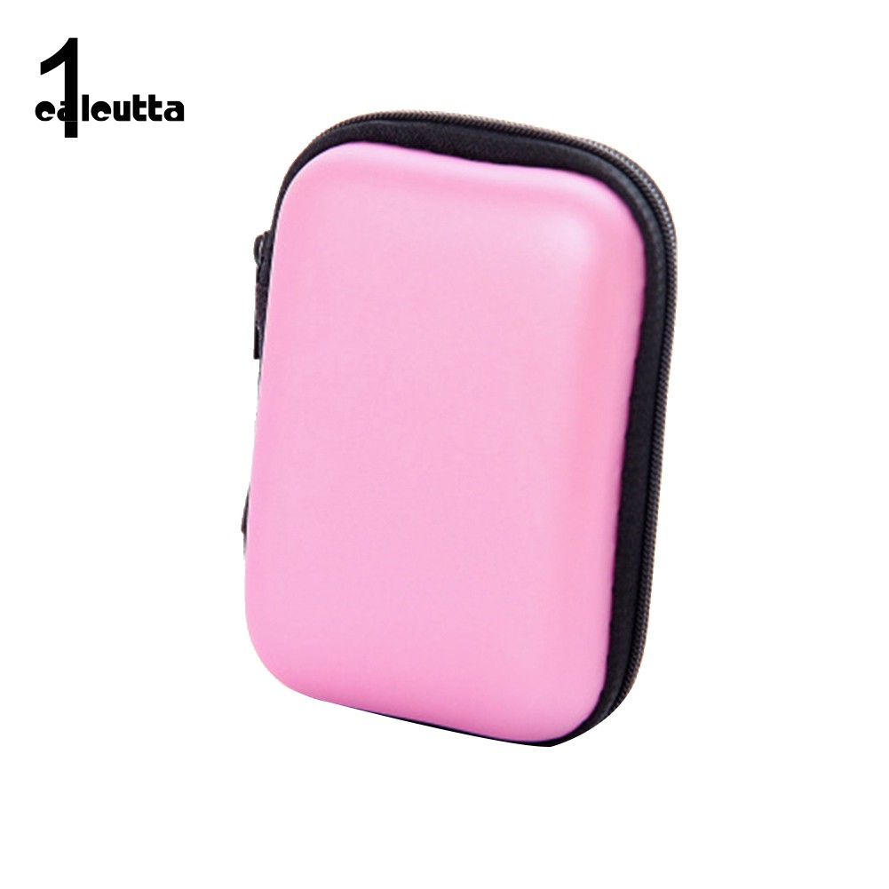 【Ready stock】Portable Square/Rectangle Nylon USB Disk Earphones Storage Bag Organizer Case