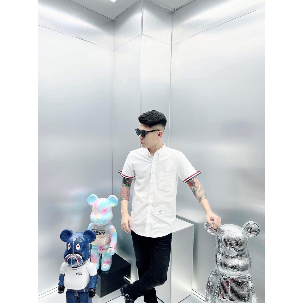 Áo Sơ Mi THOME Dài tay Hotrend nam nữ,vải lụa mềm mát ,Sơ mi nam chất cực đẹp.
