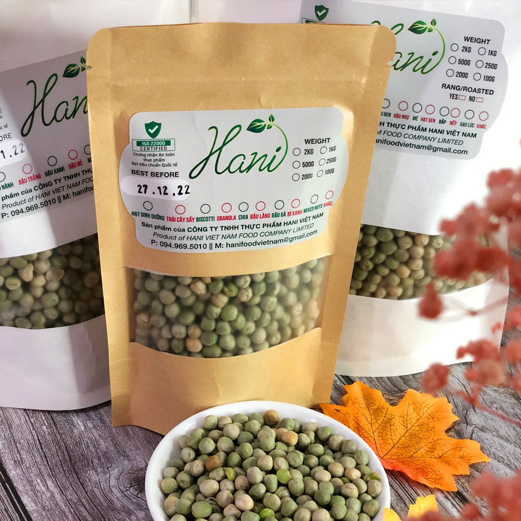 Đậu Hà Lan Khô 500g Nhập Khẩu Mỹ/Canada Chuẩn Sạch Hữu Cơ, Không Biến Đổi Gen, Tốt Cho Sức Khỏe  Nông Sản Hani