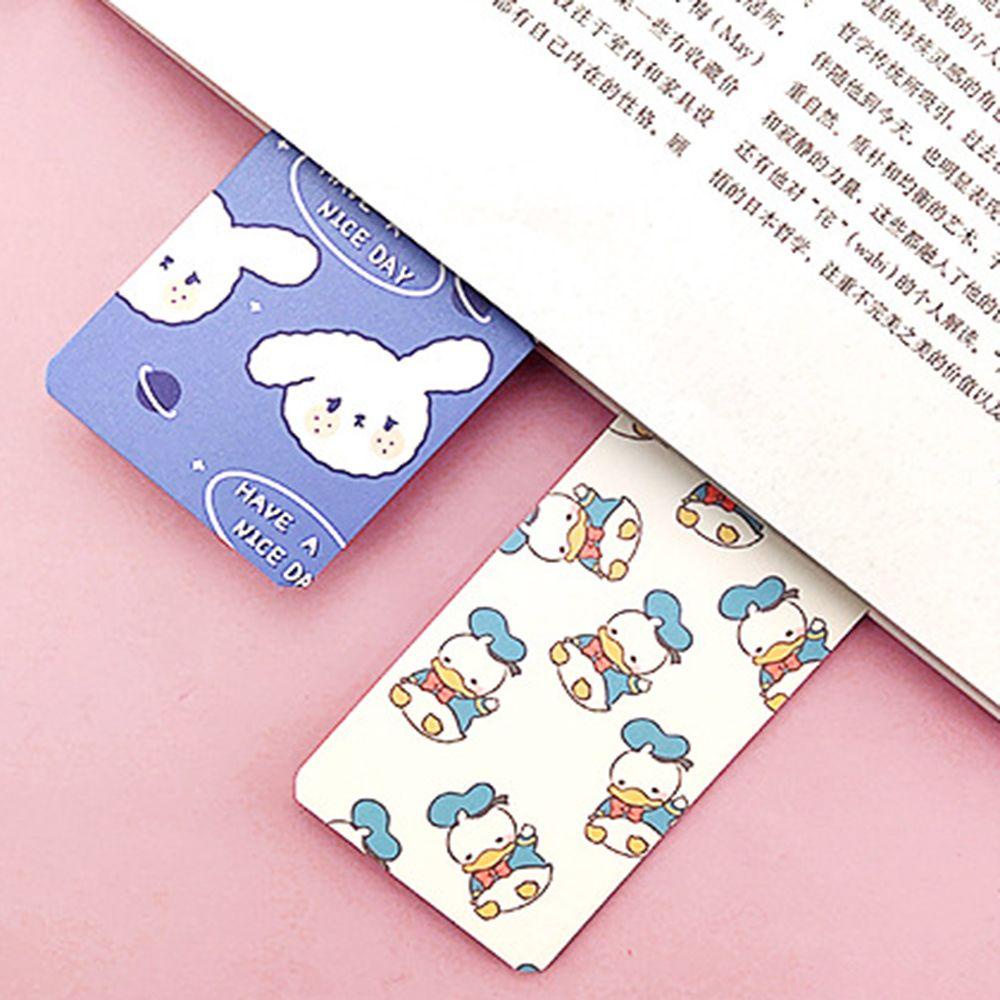 CHOOKEY Set 30 Thẻ Giấy Đánh Dấu Trang Sách Hình Gấu / Thỏ Đáng Yêu