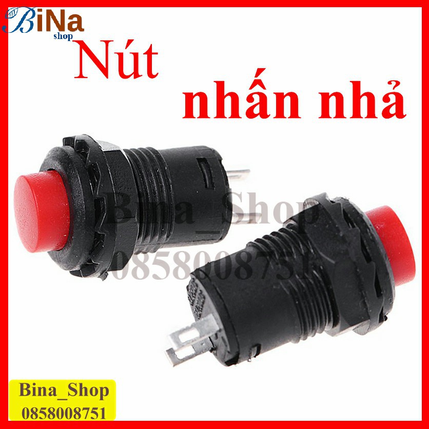 Công tắc nhấn nhả / nhấn giữ 12mm màu ngẫu nhiên