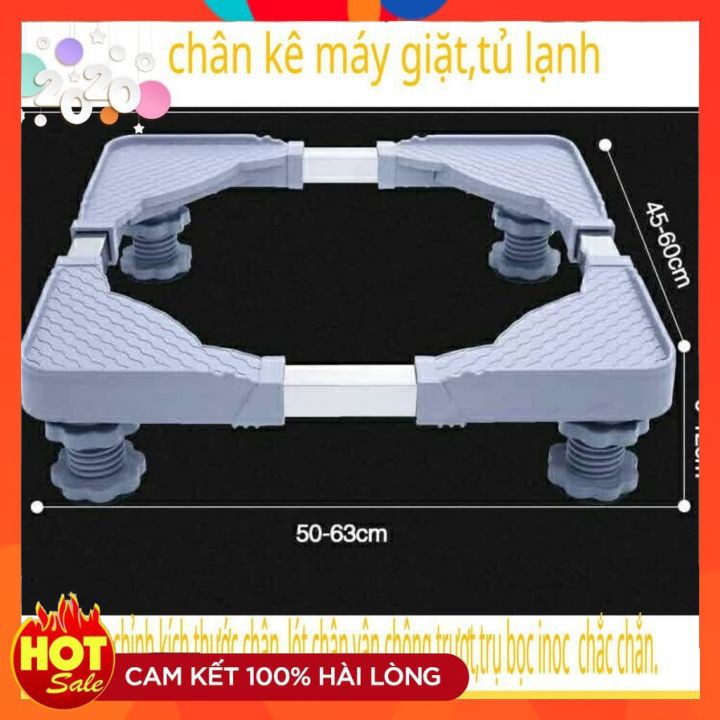 [HÀNG LOẠI 1]Chân Kê Máy Giặt Tủ Lạnh Đế Kê Chân Tủ Lạnh Máy Giặt Bằng Inox Đa Năng