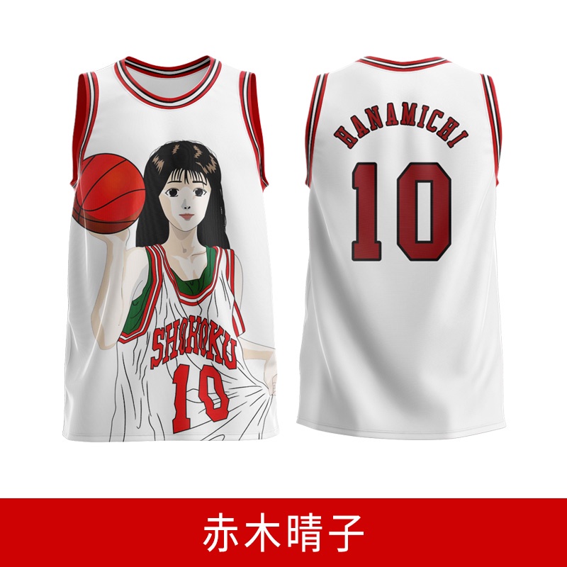 Áo Đồng Phục Bóng Rổ In Hoạ Tiết Hoạt Hình Slam Dunk Trẻ Trung Năng Động