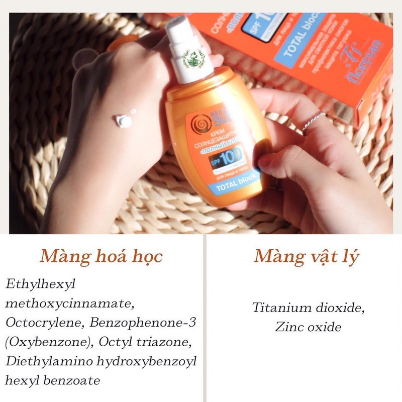 Kem Chống Nắng Nga FLORESAN BEAUTY SUN  SPF 100 #80#60"FULL BLOCK''