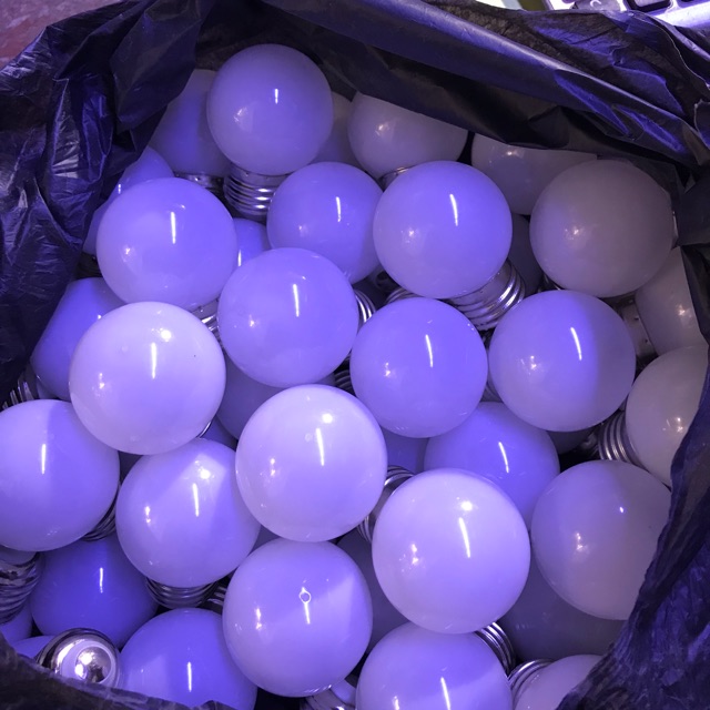 Bóng 1w đui e27 các màu.