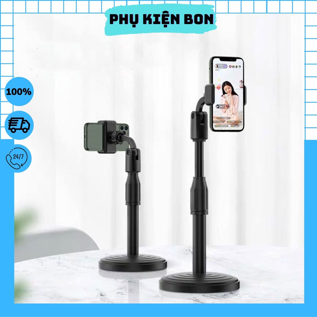 Giá Đỡ Điện Thoại livestream xem video Ổn Định Xoay 360 Độ dùng để Quay Phim Ghi Hình Đa Dụng