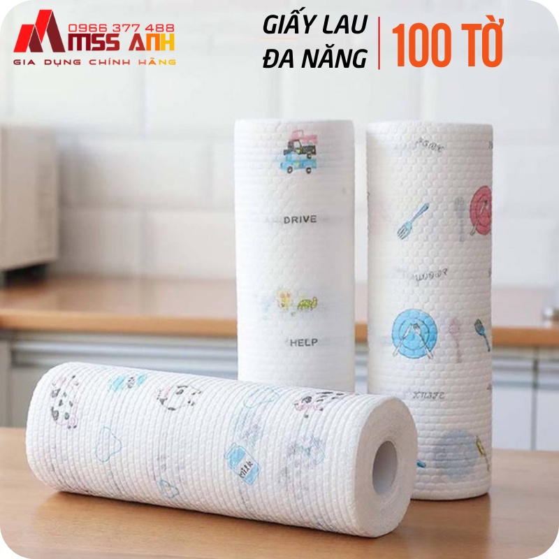 Cuộn Giấy Lau Nhà Bếp Đa Năng - Giấy Lau Chén Dĩa