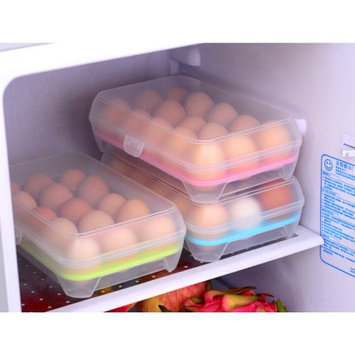 Khay Đựng Trứng 15 Ngăn Bằng Nhựa Dùng Cho Tủ Lạnh