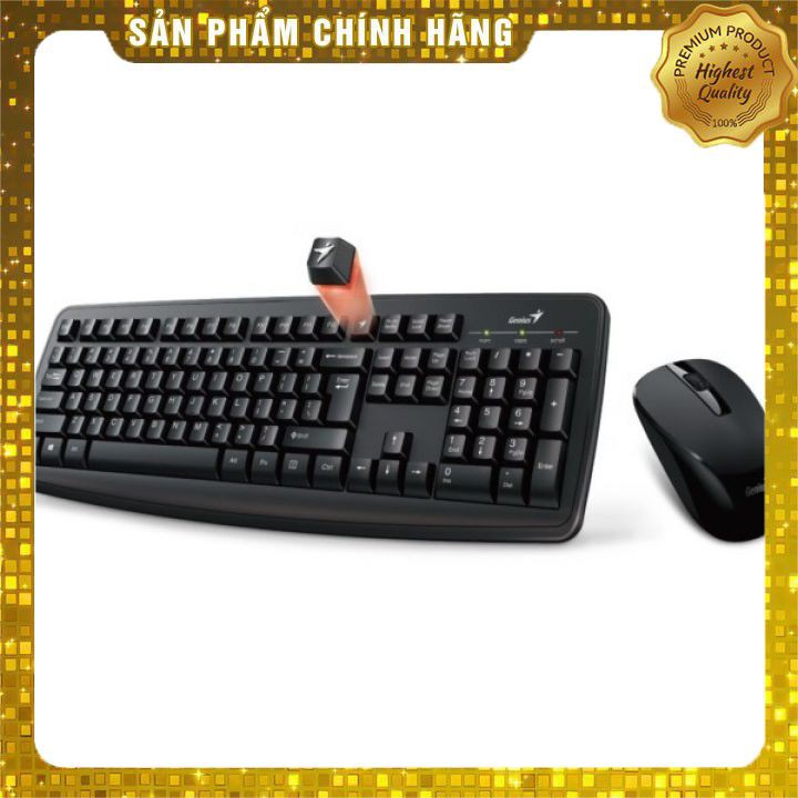 [ HÀNG CHÍNH HÃNG ] Combo Bàn Phím + Chuột Không Dây Genius KM8100 Bảo Hành 12 Tháng